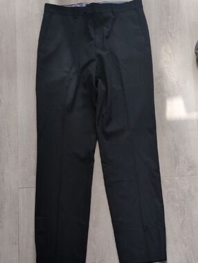 Chaps Black Men's Dress Pants - Straight Fit